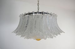 Large Murano glass Chandelier -100 clear Felci glasses