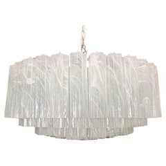 Large Murano glass Chandelier -101 white alabaster glass tube