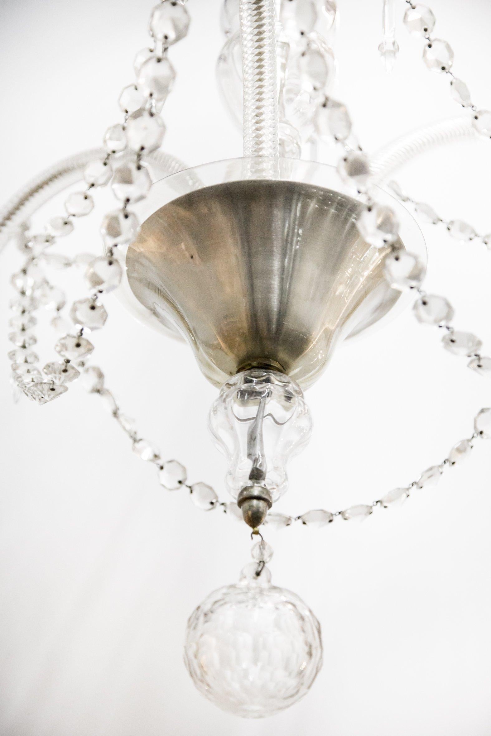 Large Murano Glass Chandelier, 1970s 3