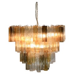Large Murano Glass Chandelier '3 Colors', Italy