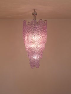 Large Murano glass chandelier by Carlo Nason for Mazzega