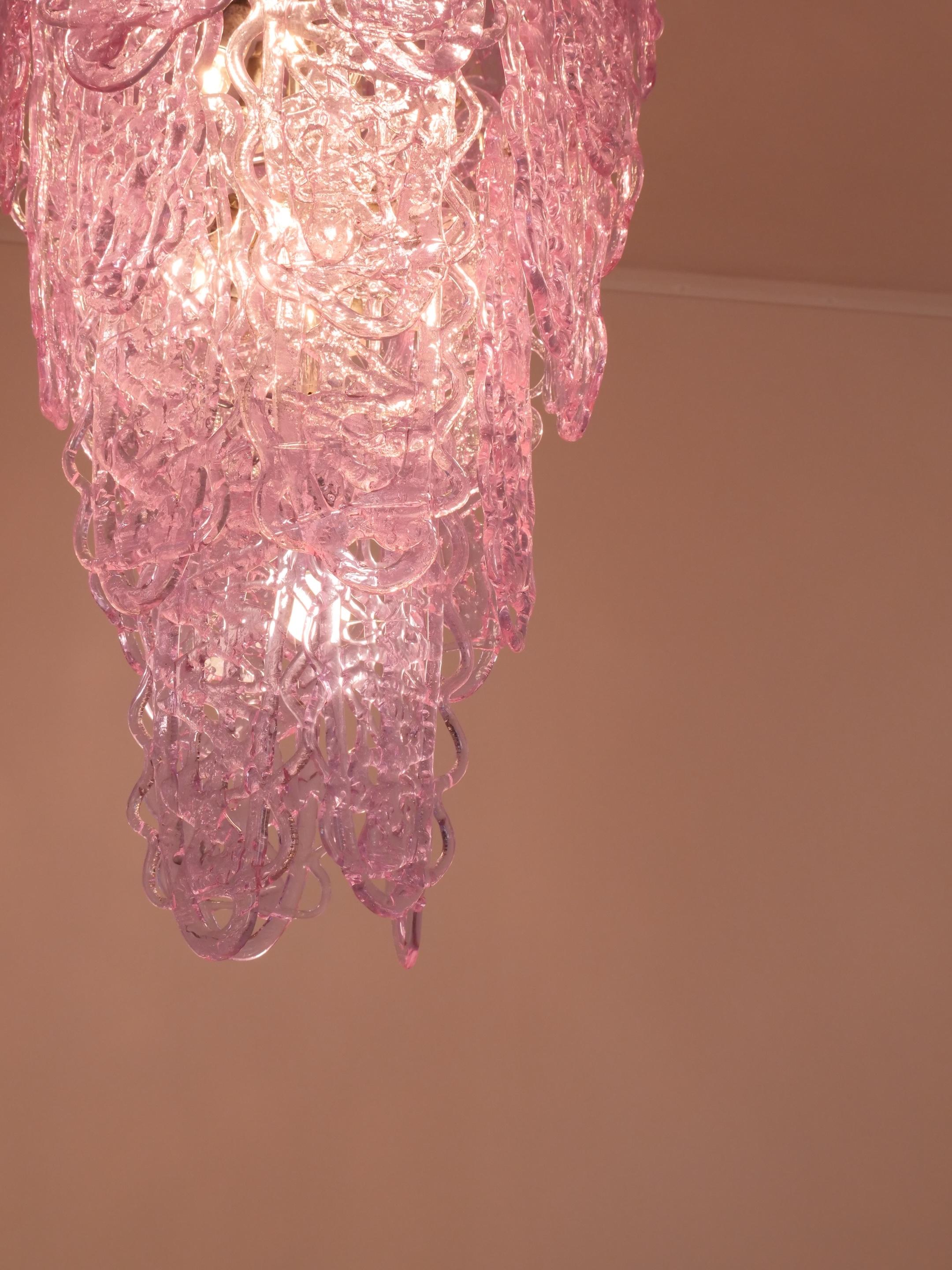 Grand lustre en verre de Murano par Carlo Nason pour Mazzega Bon état - En vente à London, GB
