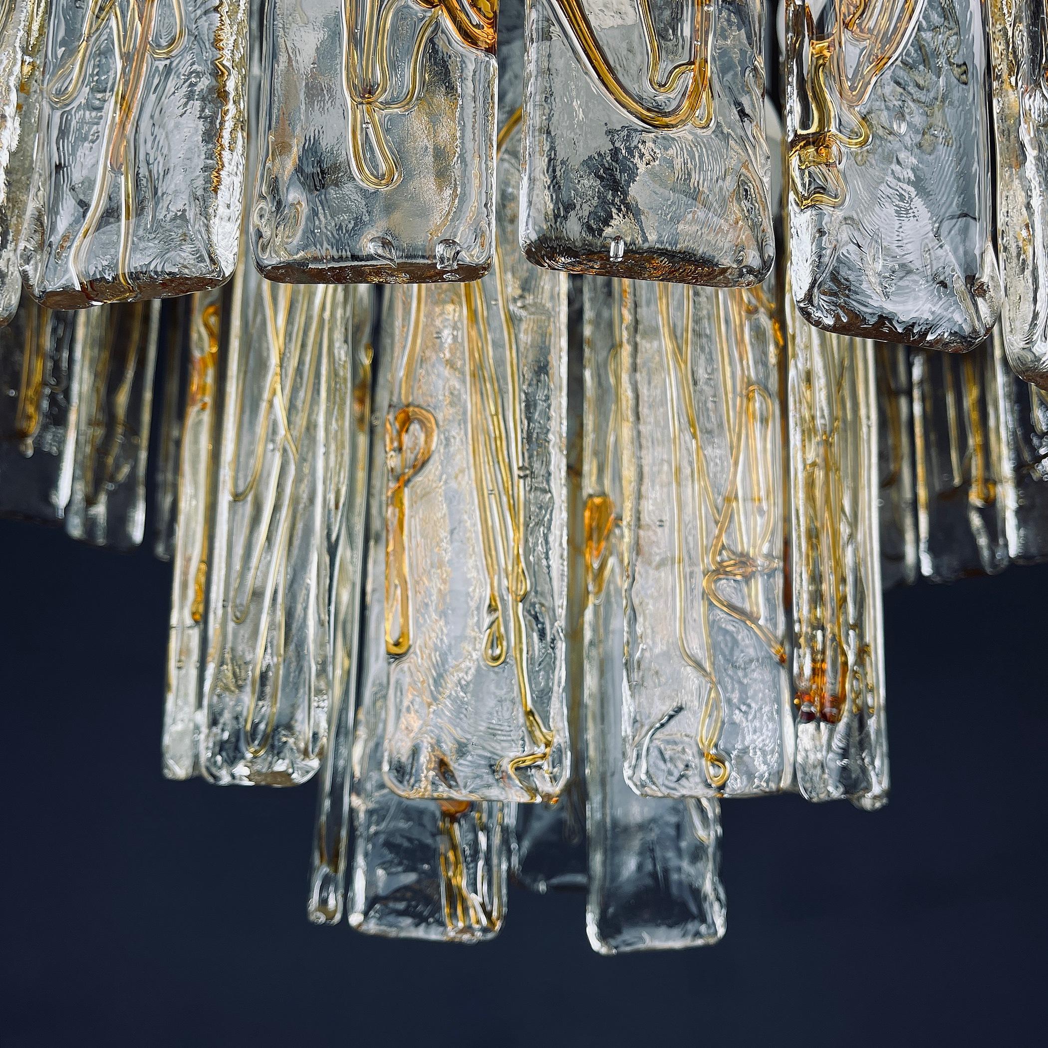 Großer Kronleuchter aus Muranoglas von La Murrina, Italien, 1970er Jahre (20. Jahrhundert) im Angebot