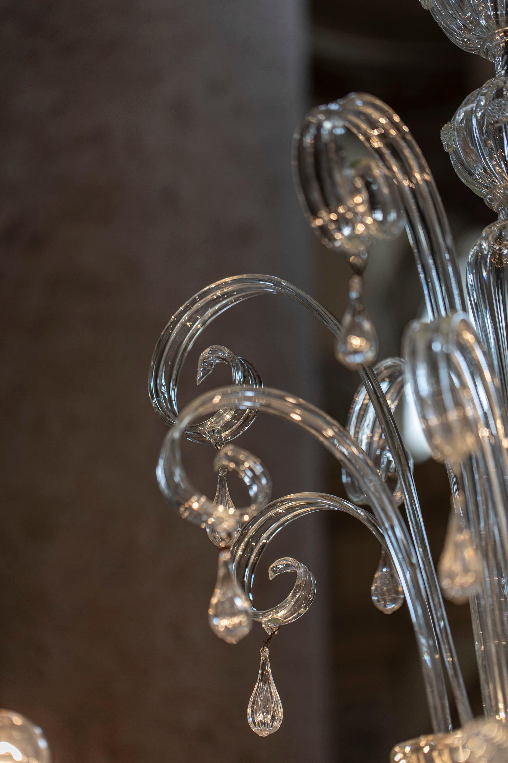 Large Murano Glass Chandelier 5