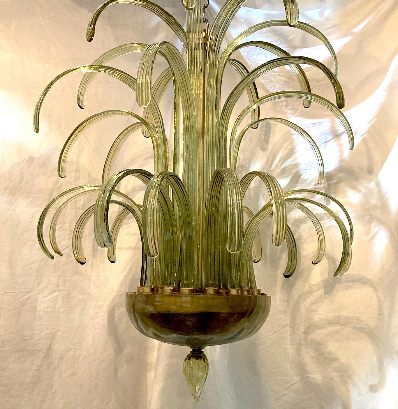 Large Murano Glass Chandelier For Sale 1