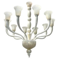 Used Large Murano Glass Chandelier