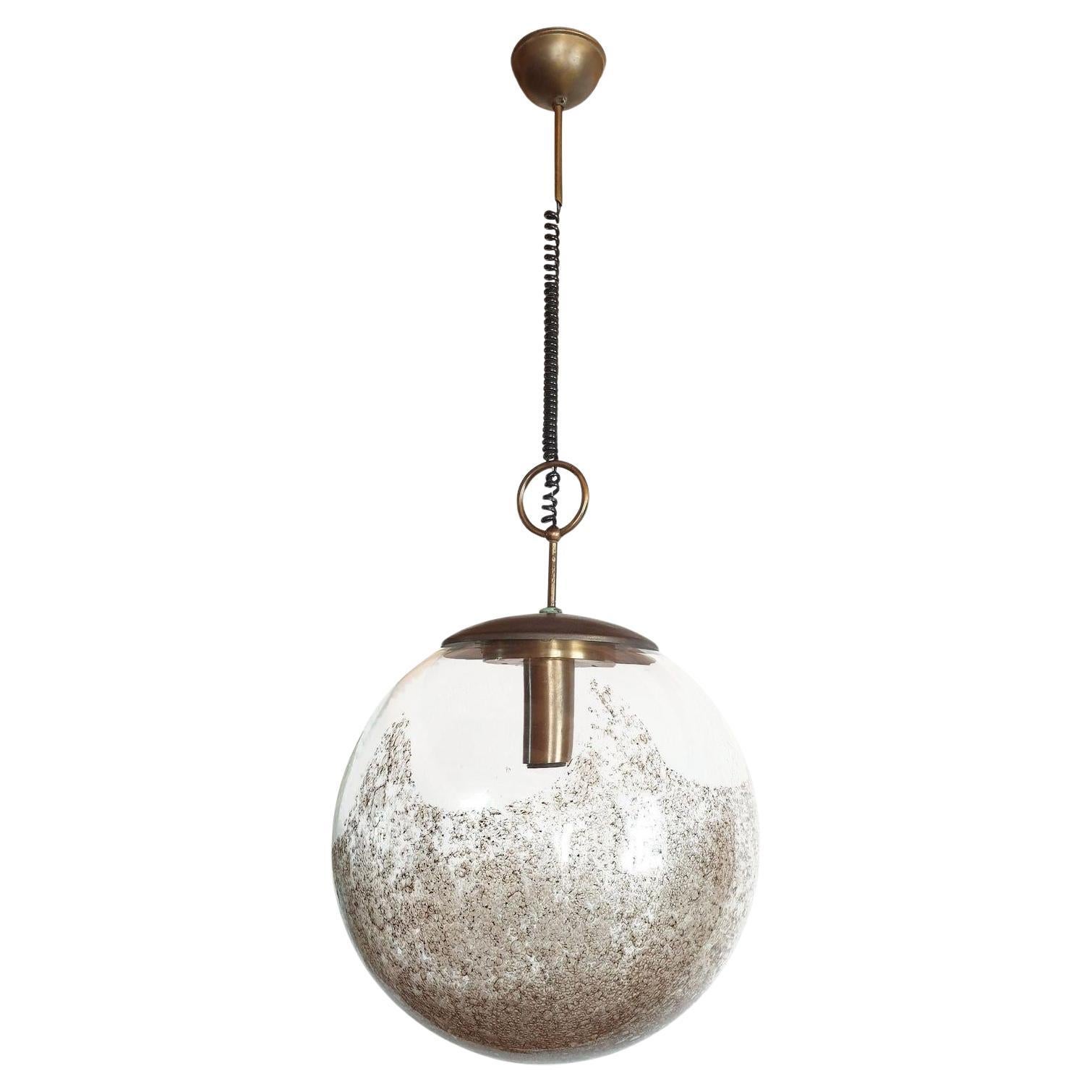 Large Murano Glass Chandelier, Mazzega