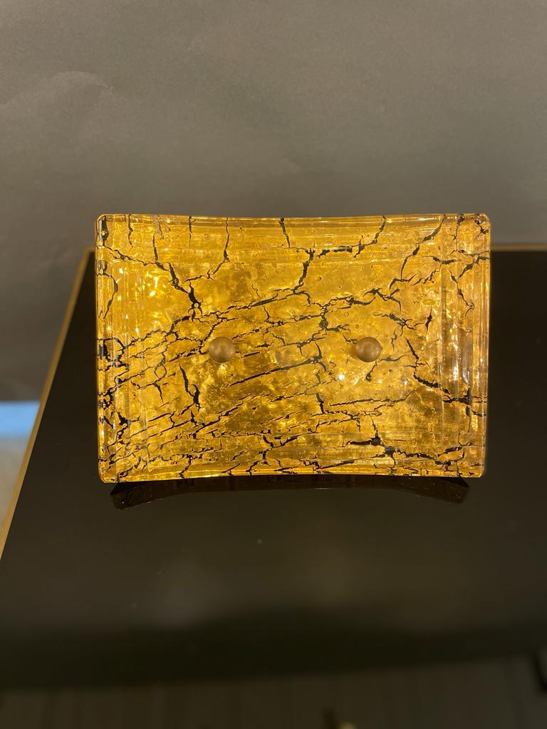 Grandes tiradores de cristal de Murano para puertas, Italia, años 80 1