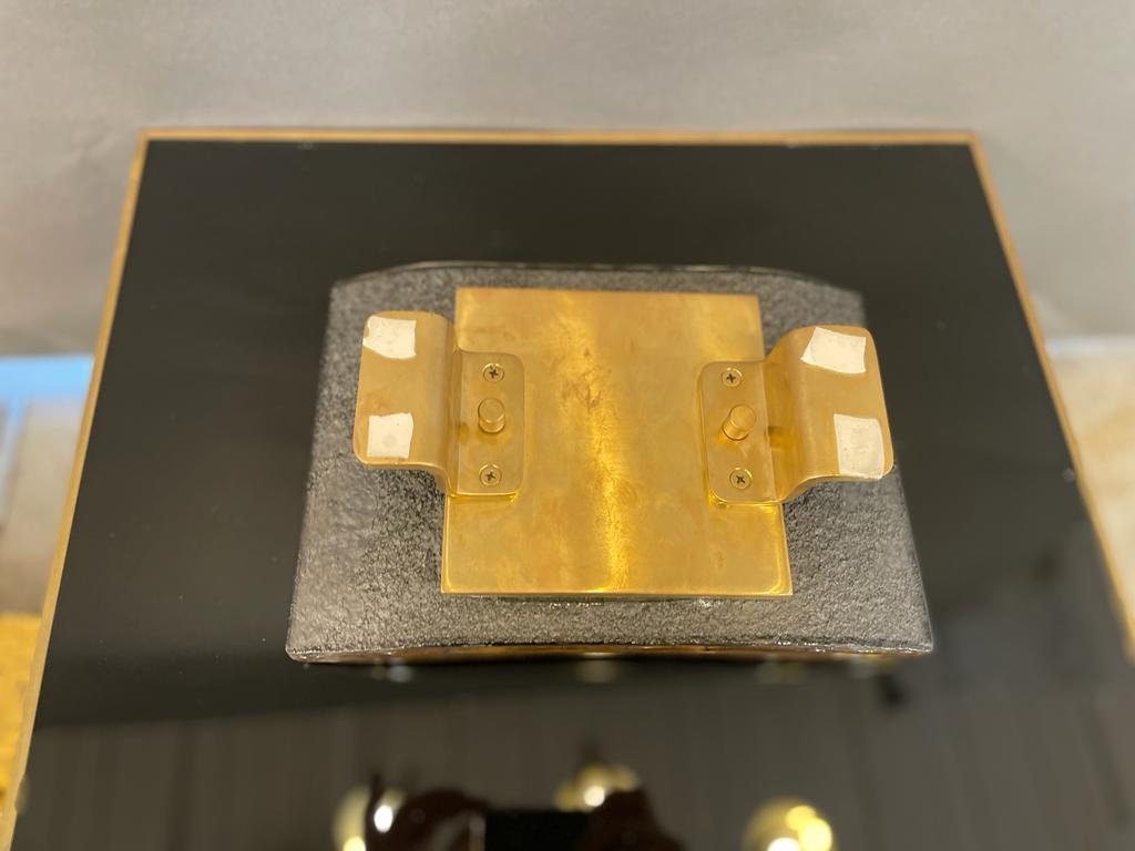 Grandes tiradores de cristal de Murano para puertas, Italia, años 80 2
