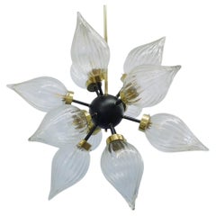 Large Murano Glass Drop Sputnik Chandelier