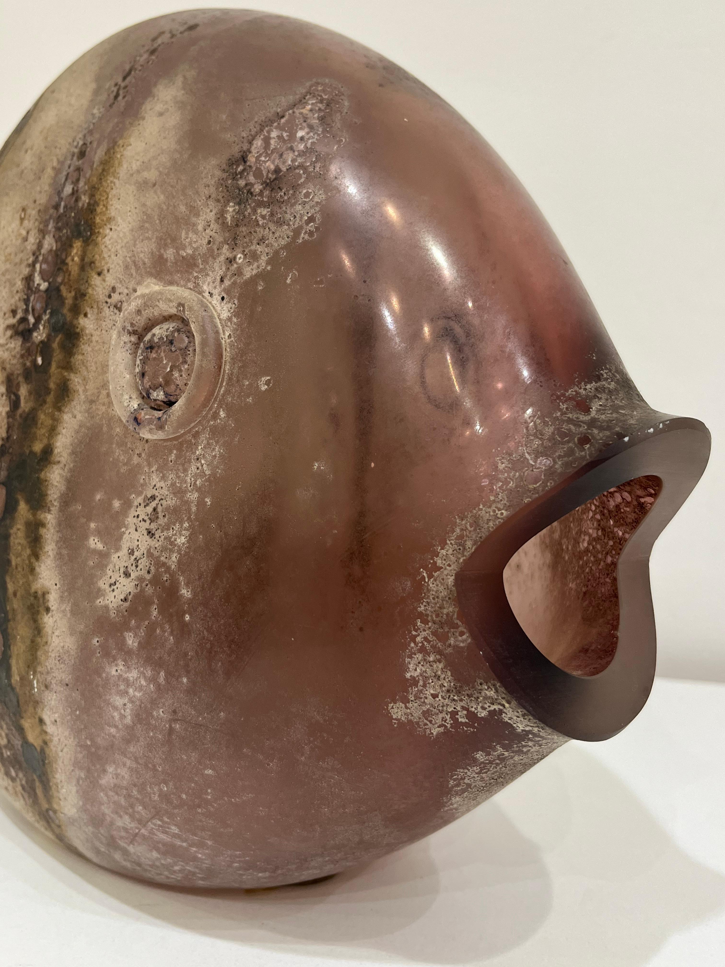 Gran lámpara de sobremesa Pez de cristal de Murano, años 80 finales del siglo XX en venta