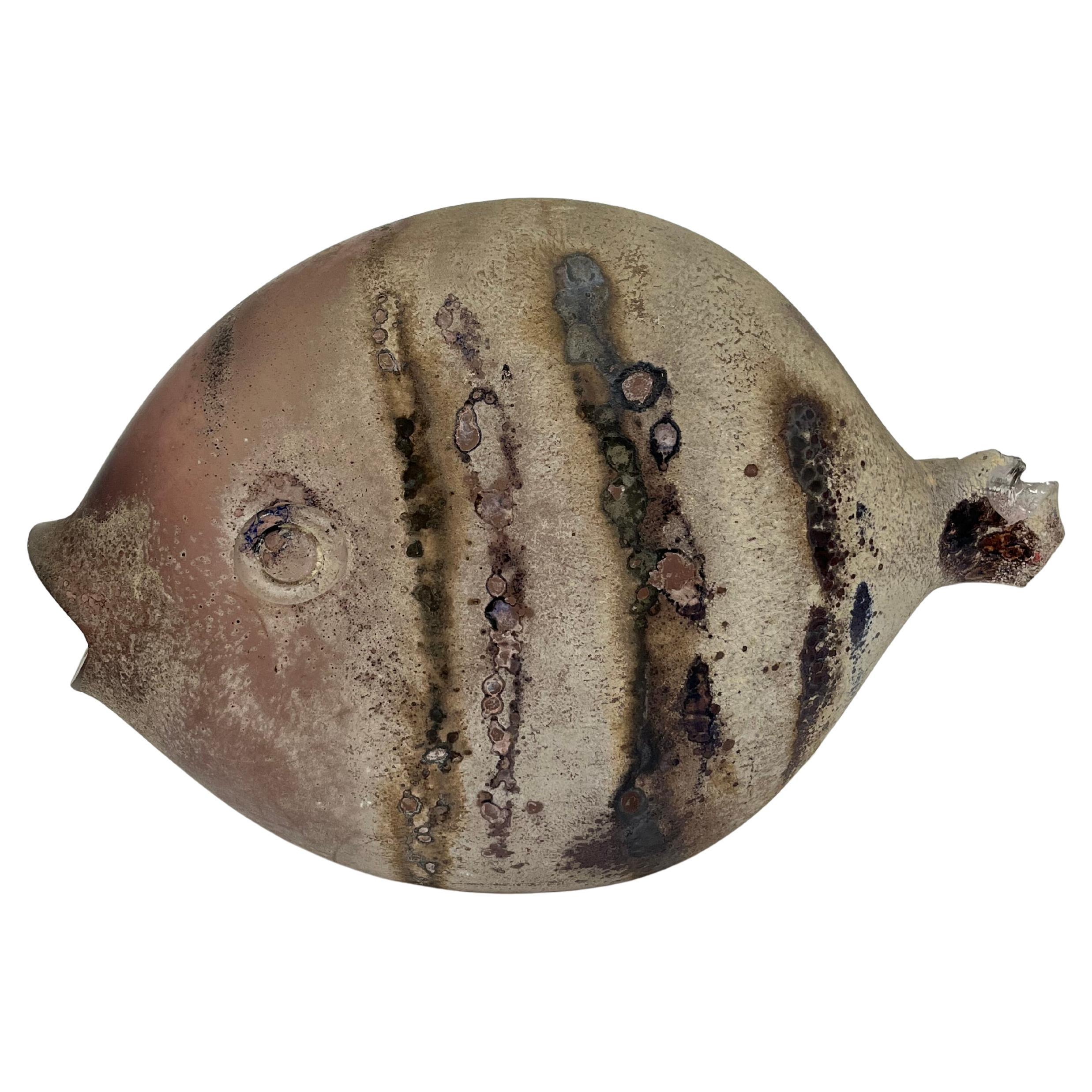 Large Murano Glass Fish Table Lamp, 1980s