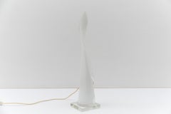 Large Murano Glass "Flame" table lamp, 1970 Italy