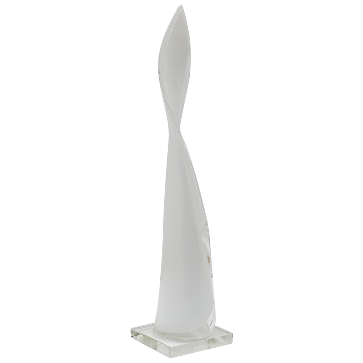 Große Murano Glas "Flamme" Tischlampe, 1970 Italien