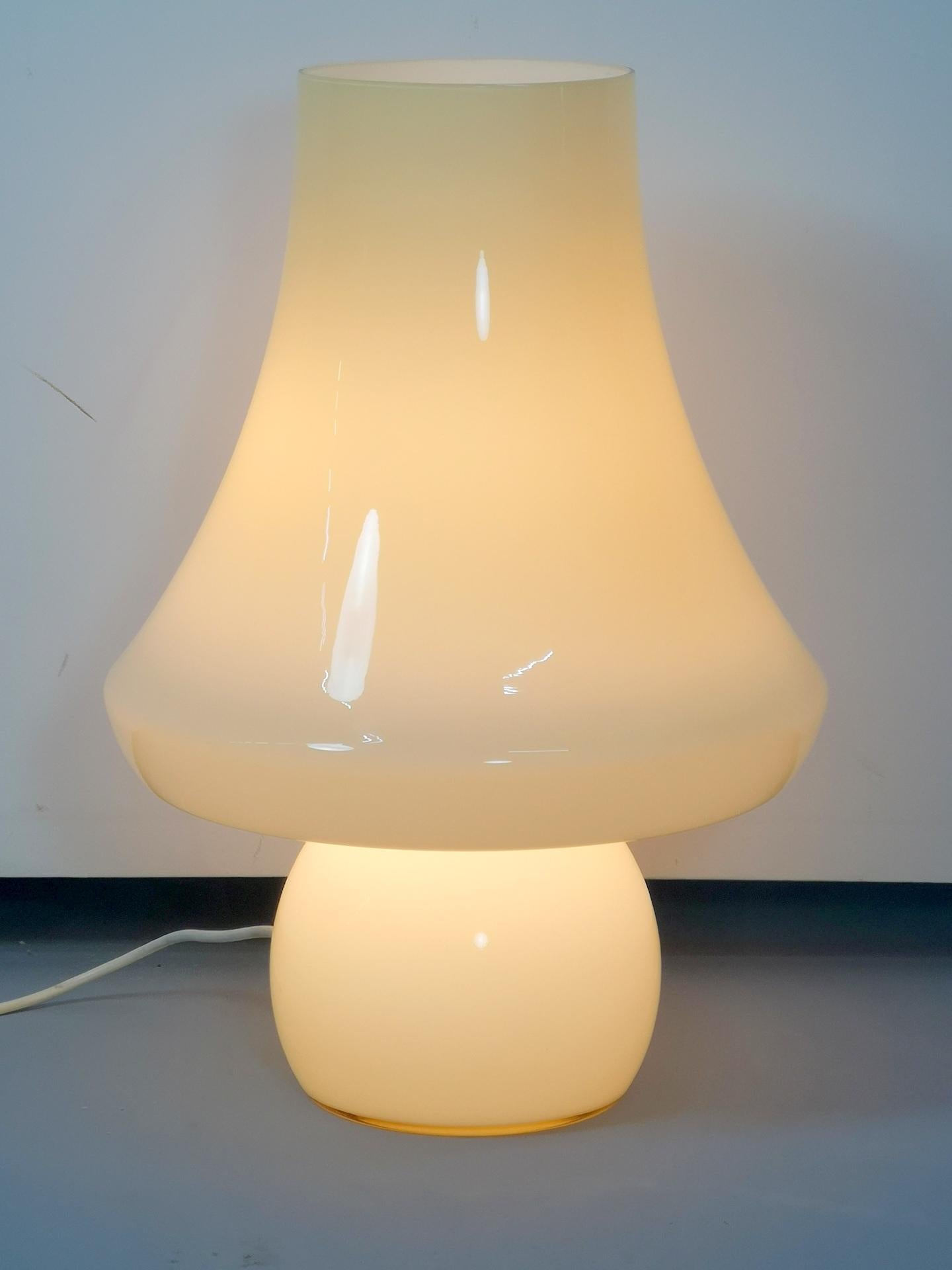 Large Murano Glass Floor Lamp, by Venini, 1970s 1