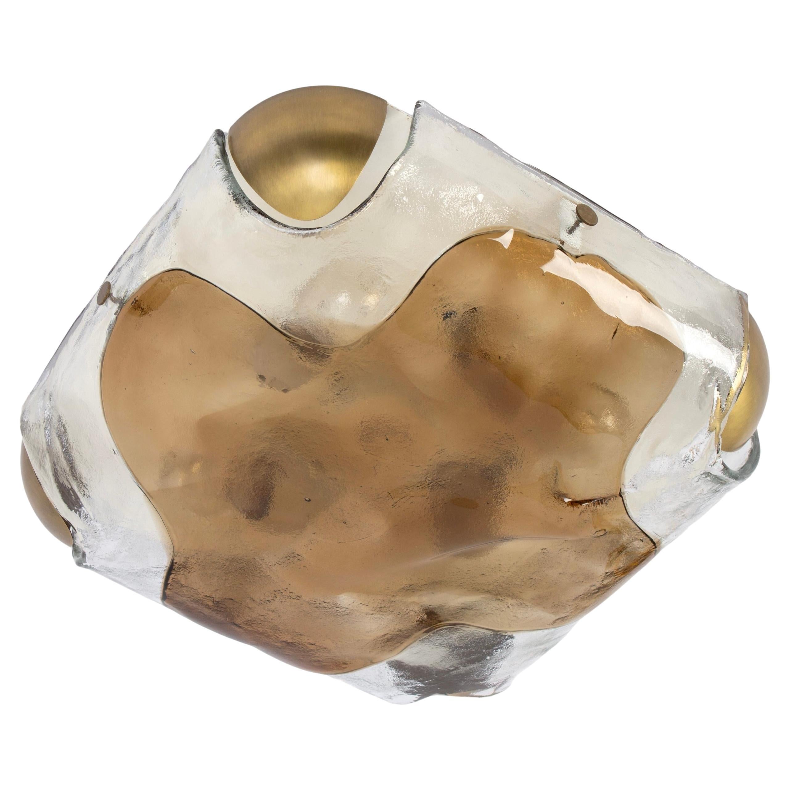 Large Murano Glass Flush Mount by Kaiser, Germany, 1970s