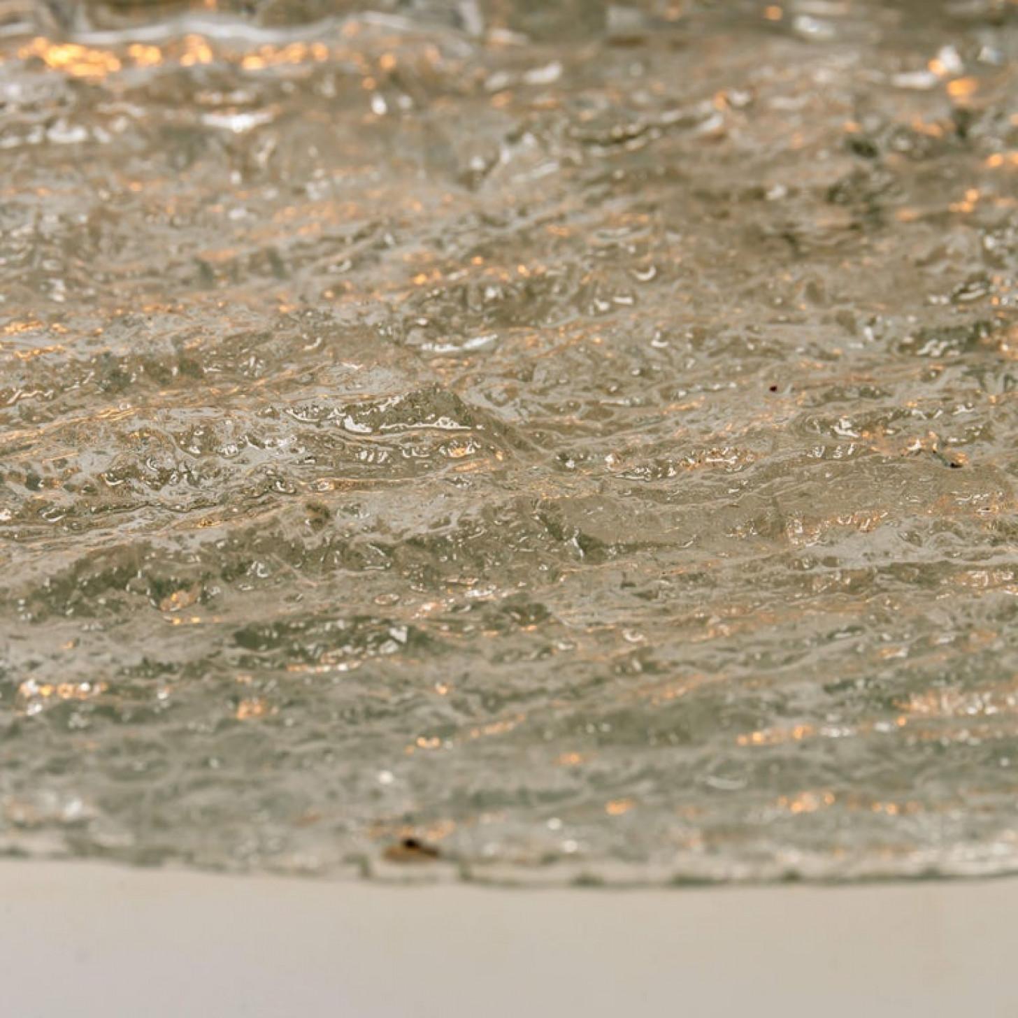 Gran empotrable de cristal de Murano con níquel, años 60 Otro en venta