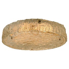 Large Murano Glass Flush Mount with Nickel, 1960s