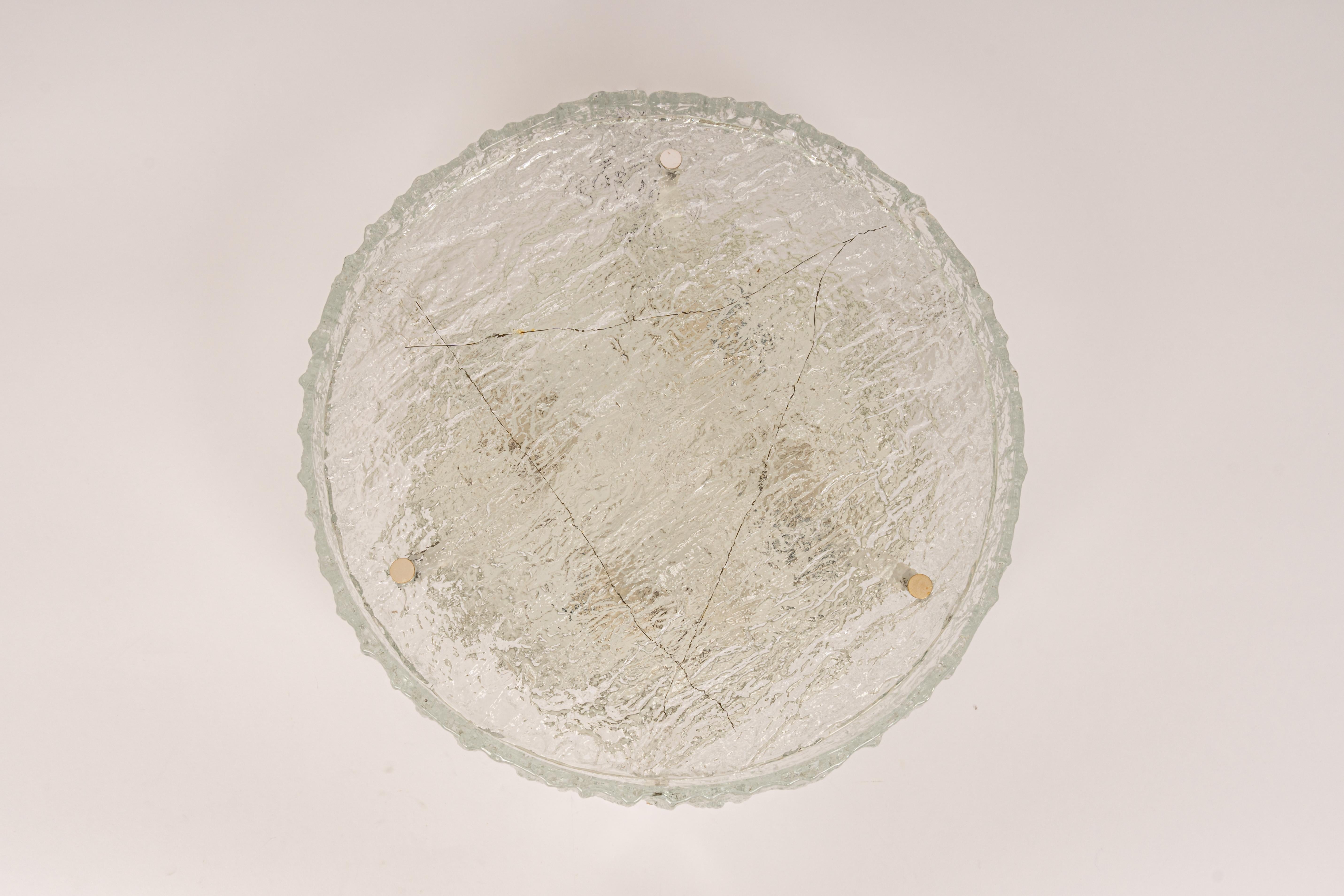 1 des 2 grands luminaires en verre de Murano par Kaiser, Allemagne, années 1960 en vente 12