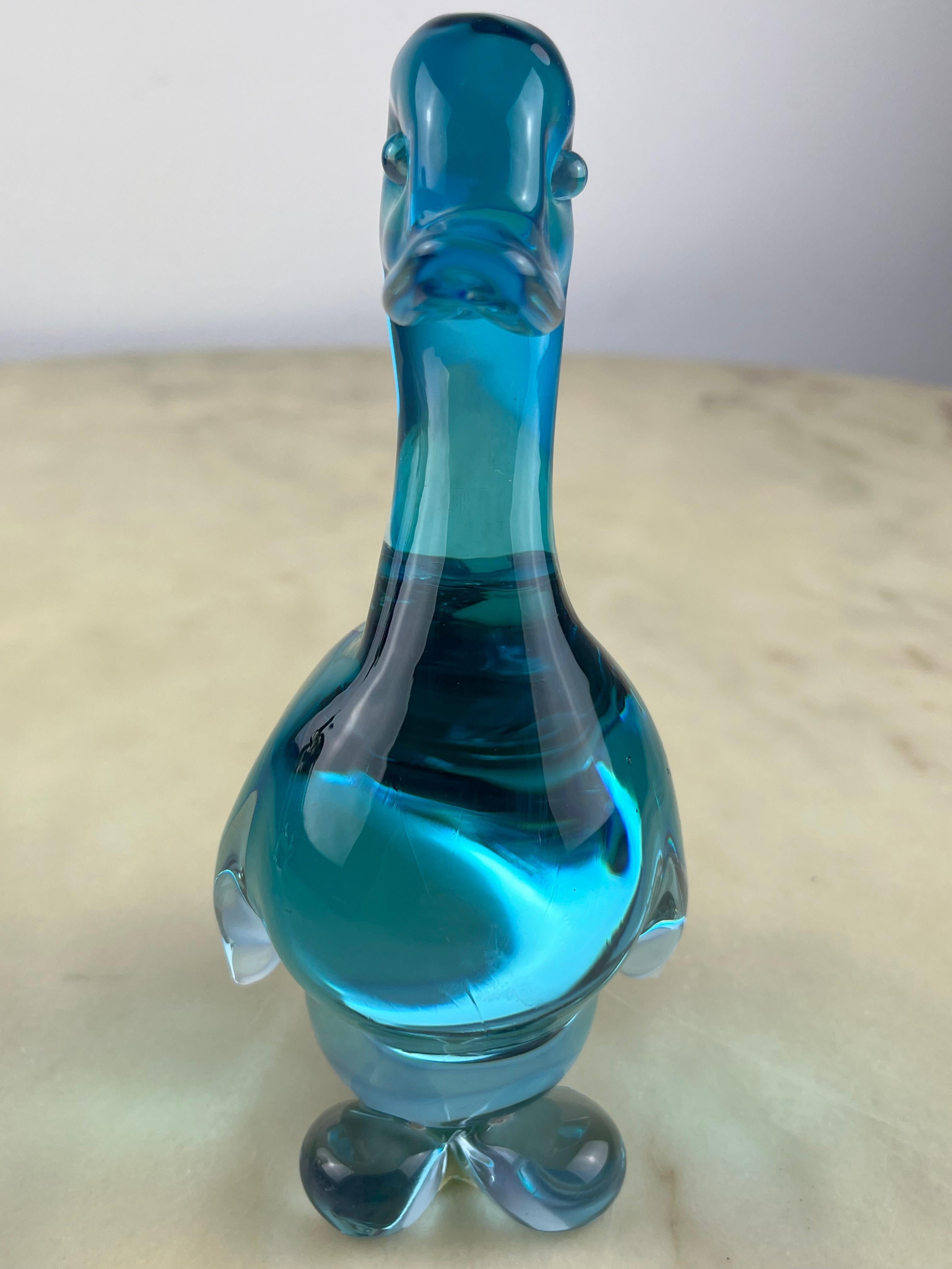Large Murano Glass Goose, Italy, 1970s In Good Condition For Sale In Palermo, IT