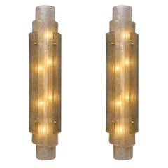 Large Murano Glass “Graniglia” Sconces