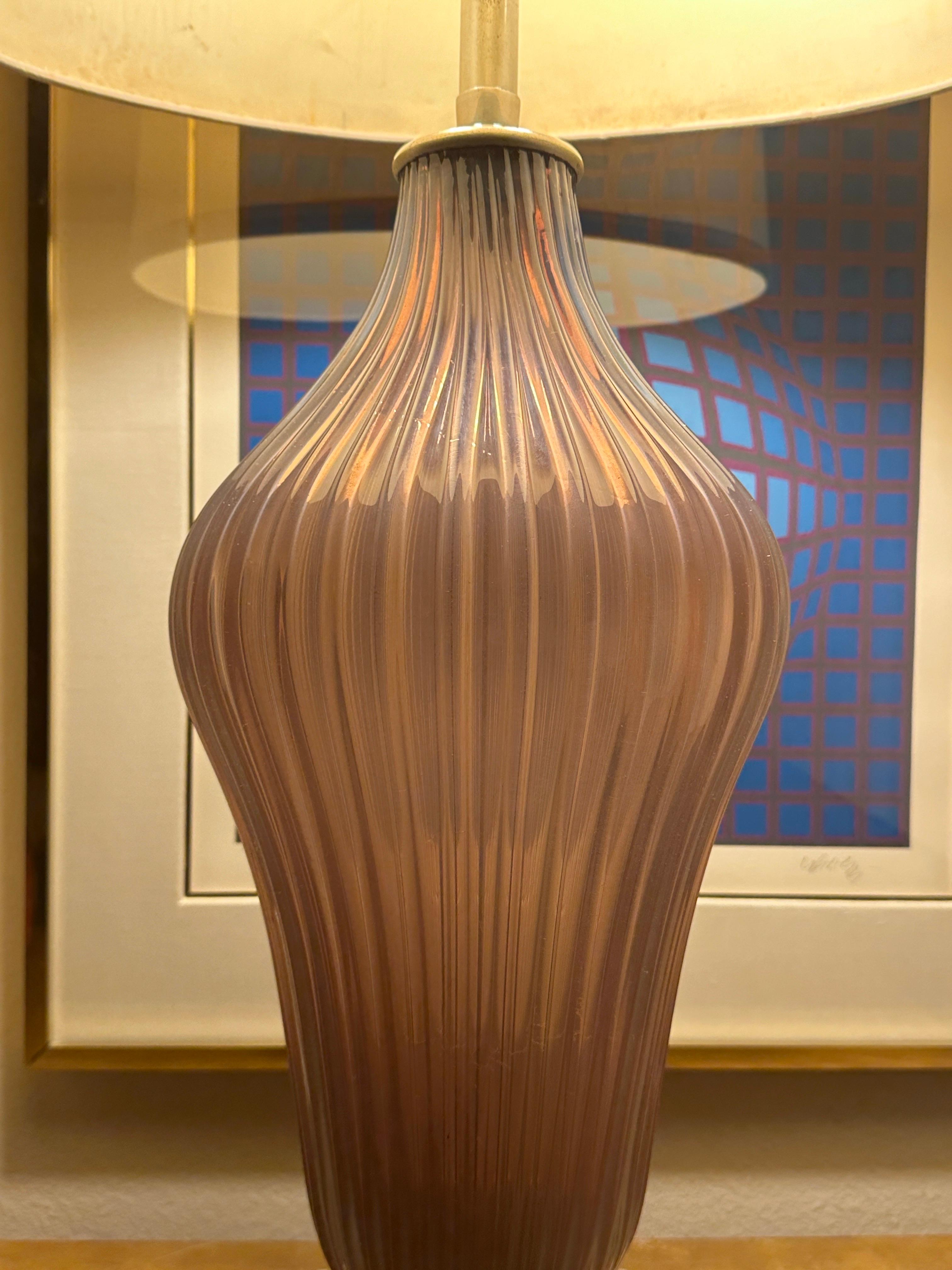 Lámpara grande de cristal de Murano by Marbro en venta 6