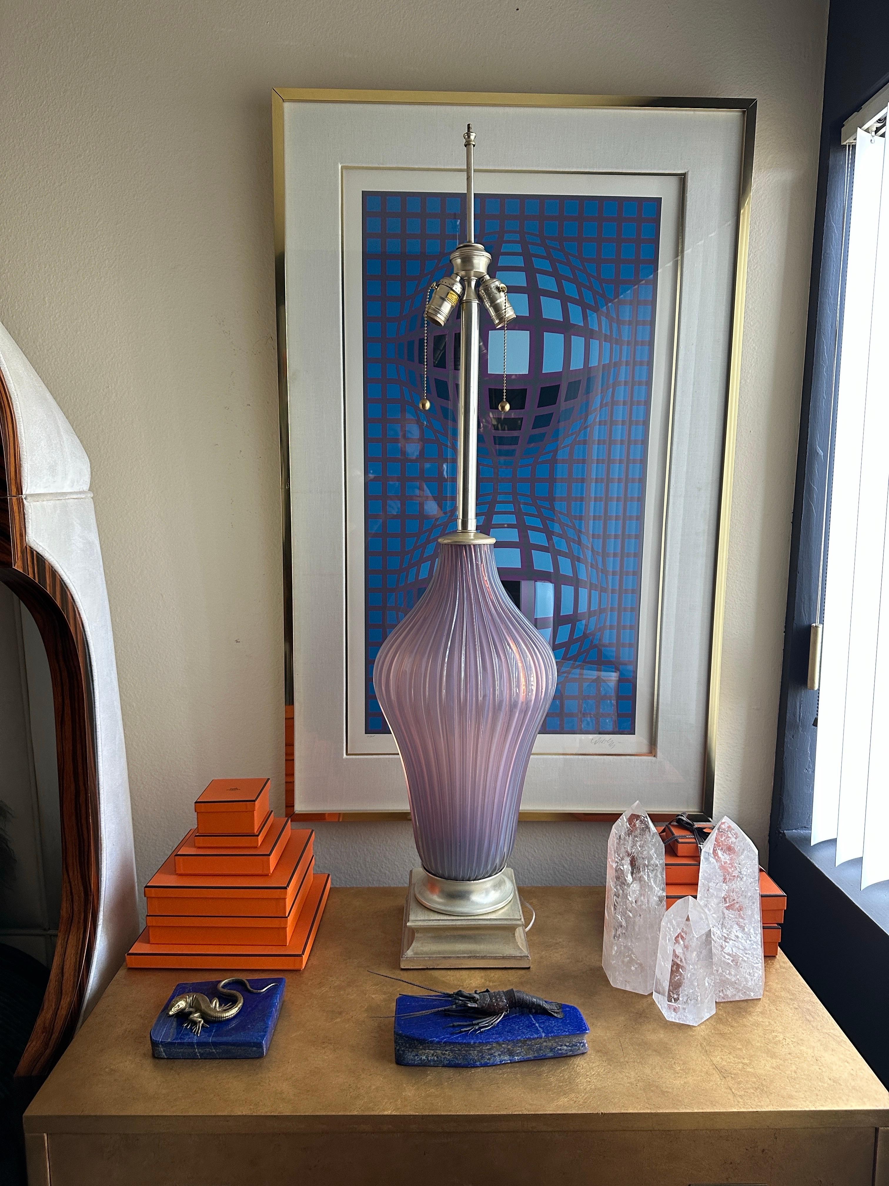 Lámpara grande de cristal de Murano by Marbro Italiano en venta