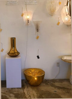 Large Murano Glass Lamp, By Mazzega