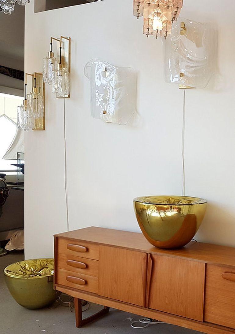 Mid-Century Modern Large Murano Glass Lamp, By Mazzega For Sale