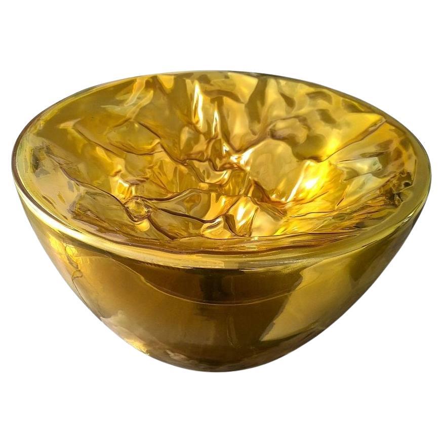 Large Murano Glass Lamp, By Mazzega For Sale