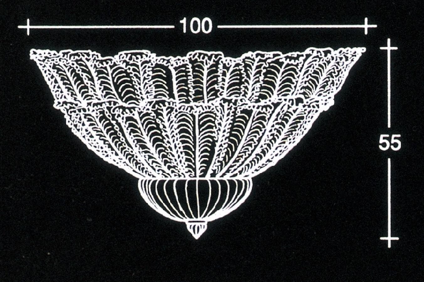 Grande lampadario in vetro di Murano, anni '90 in vendita 5