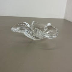 Large Murano Glass "LUCID" Bowl Element Shell Ashtray Murano, Italy, 1970s