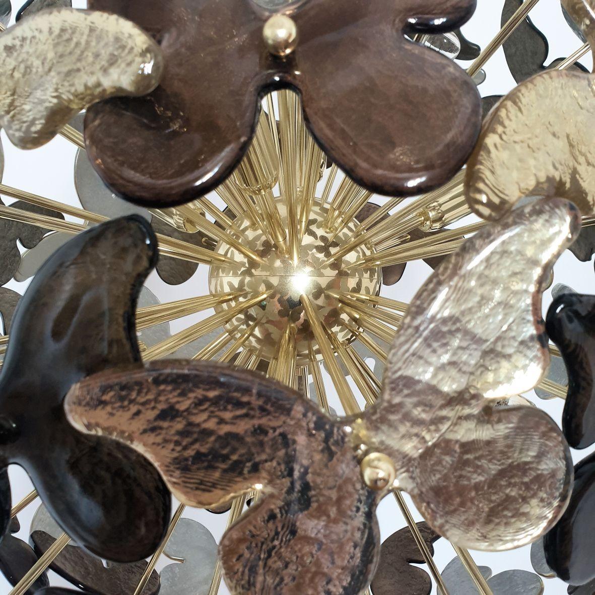 Murano glass Mid-Century Sputnik chandelier For Sale 1