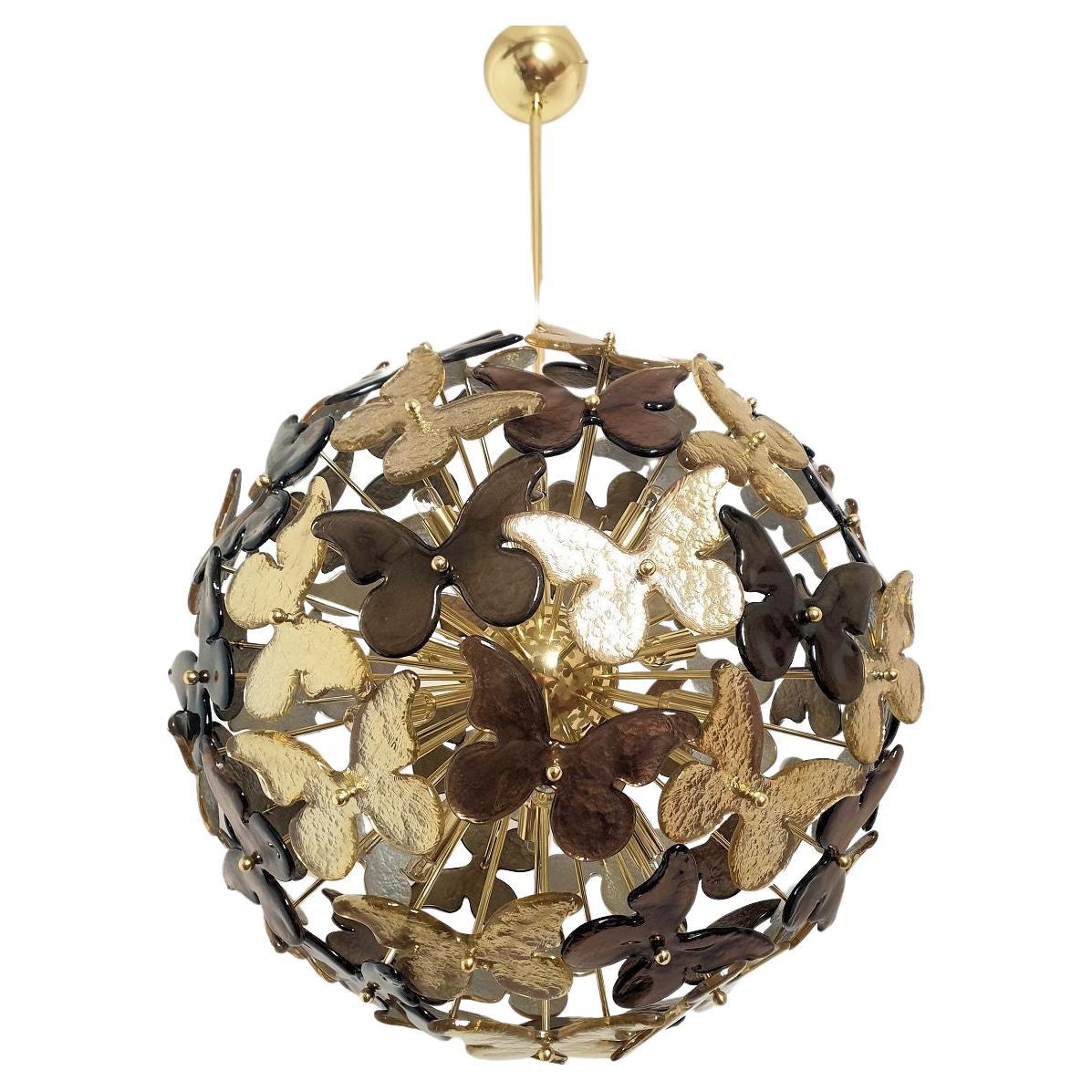 Murano glass Mid-Century Sputnik chandelier