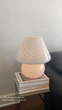 Large murano glass mushroom lamp
