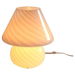 Large murano glass mushroom lamp
