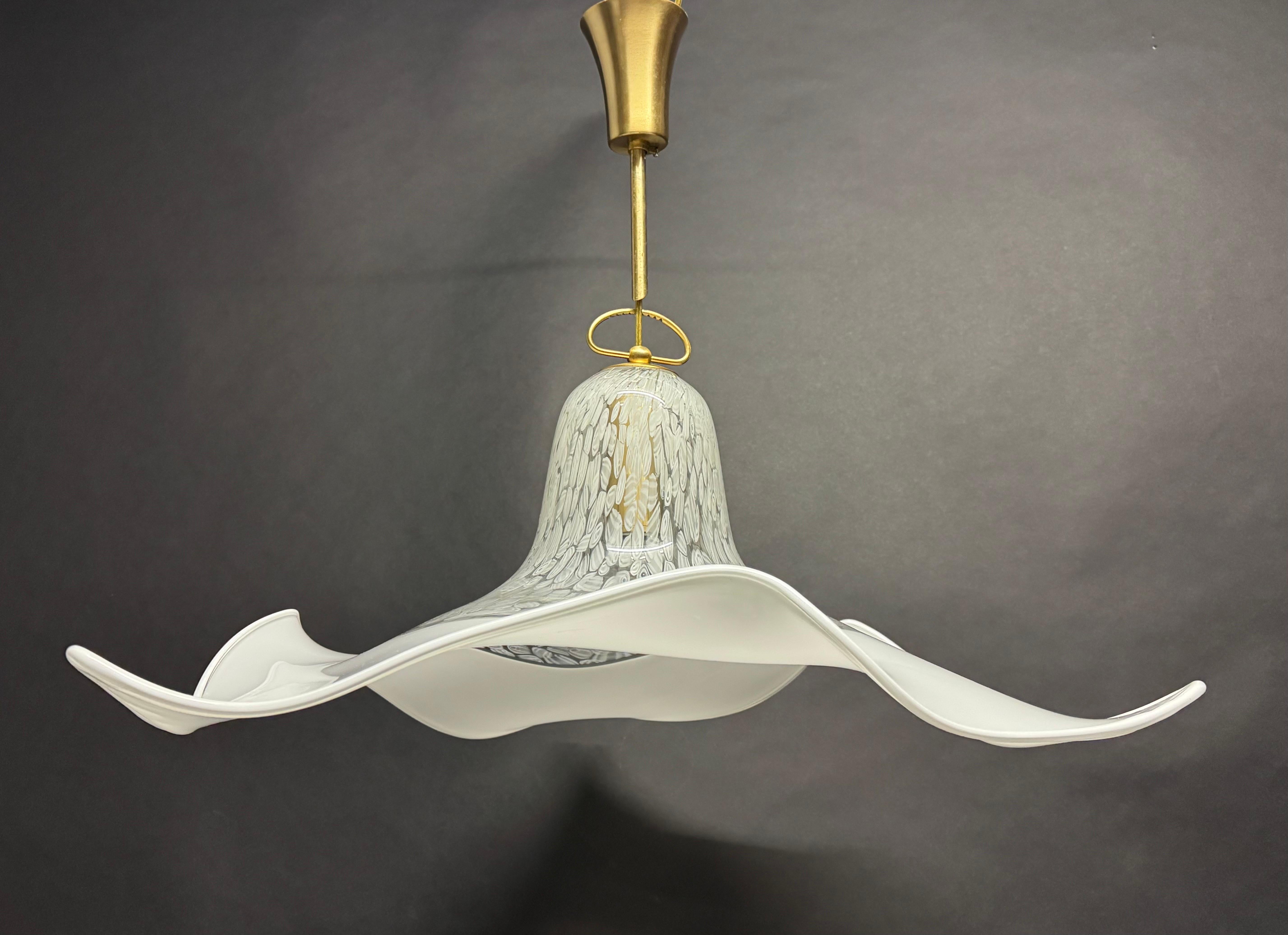 Grande suspension en verre de Murano par La Murrina, Italie, années 1980 en vente 6