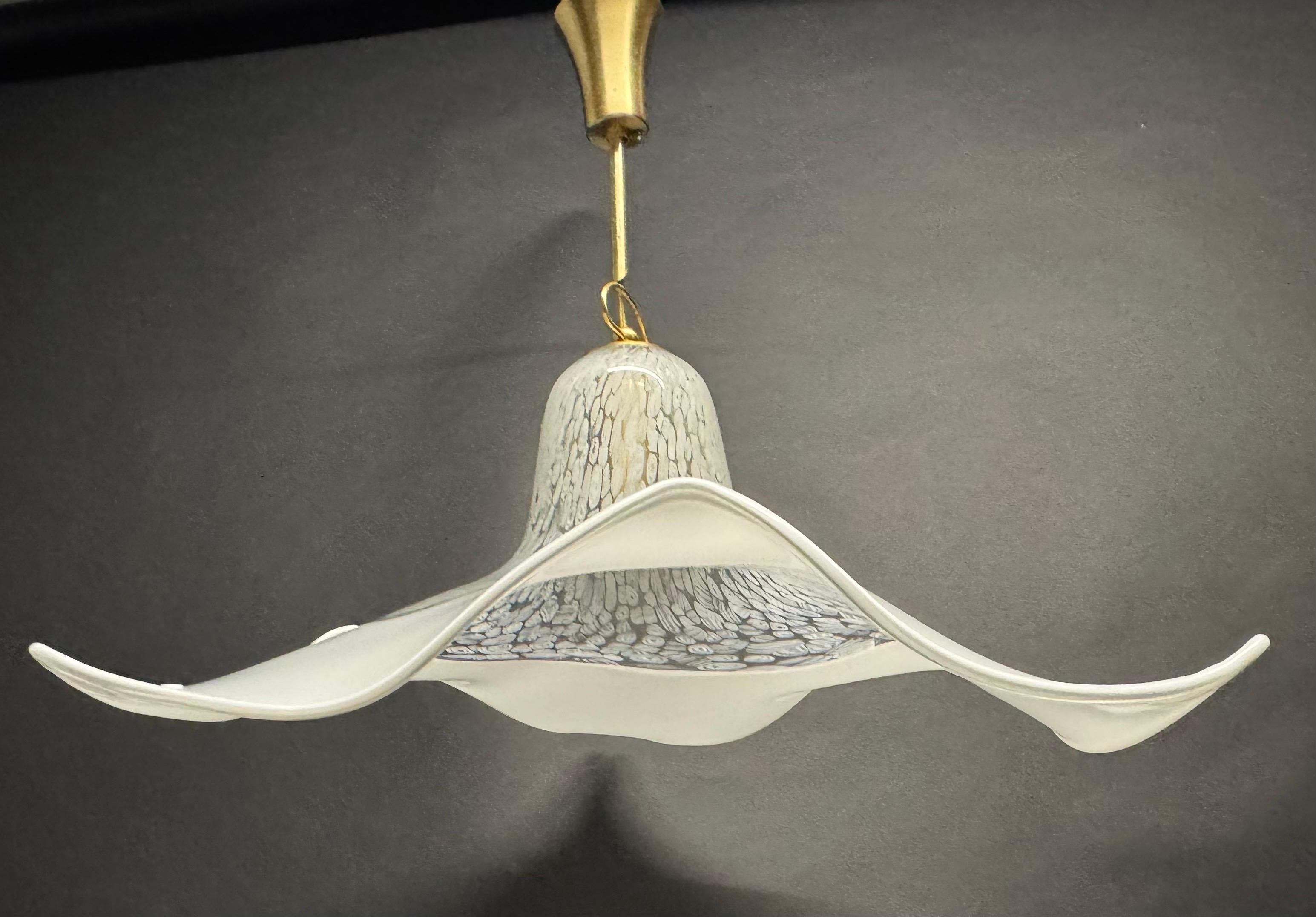 Grande suspension en verre de Murano par La Murrina, Italie, années 1980 en vente 8