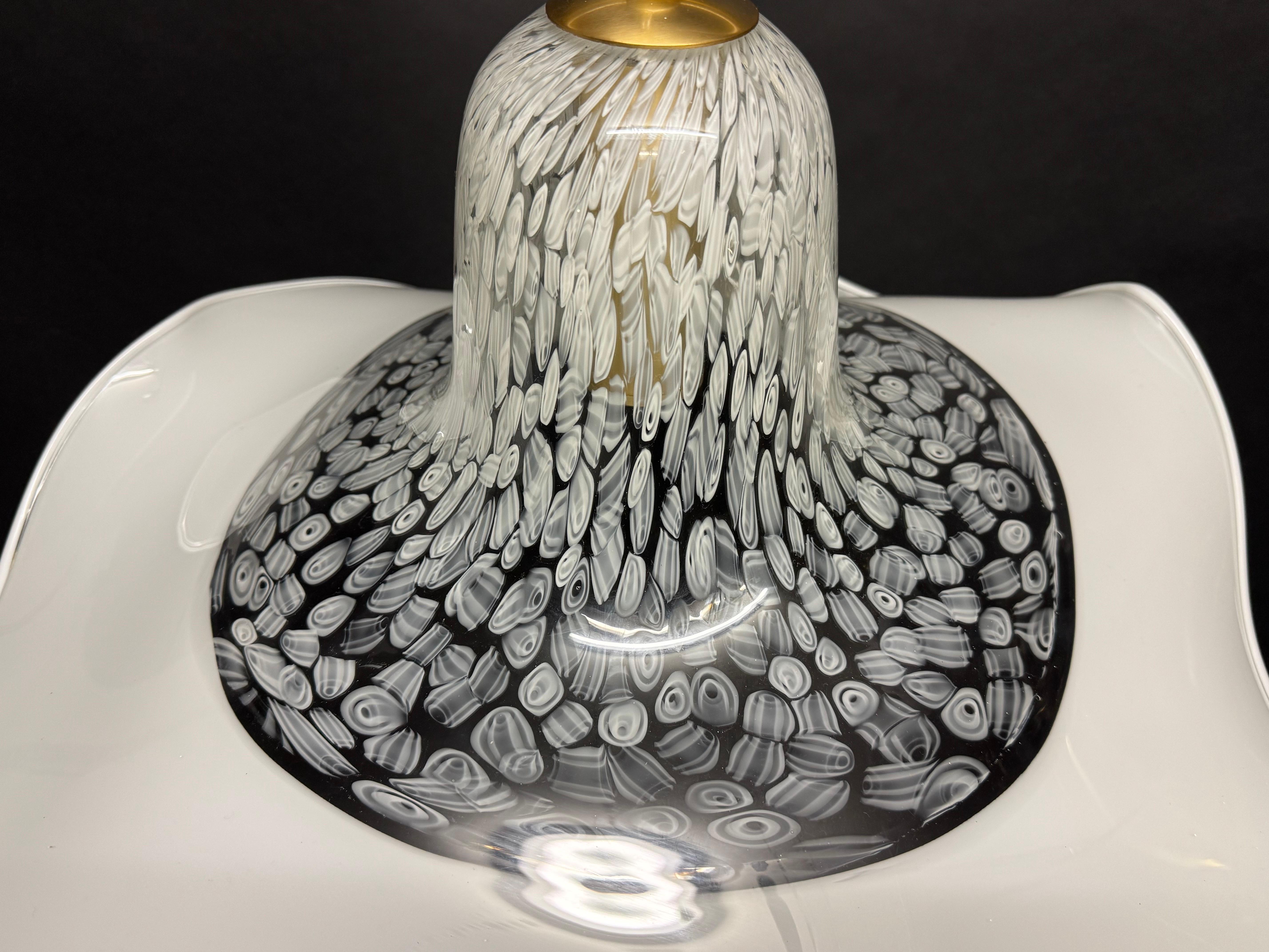 Postmoderne Grande suspension en verre de Murano par La Murrina, Italie, années 1980 en vente