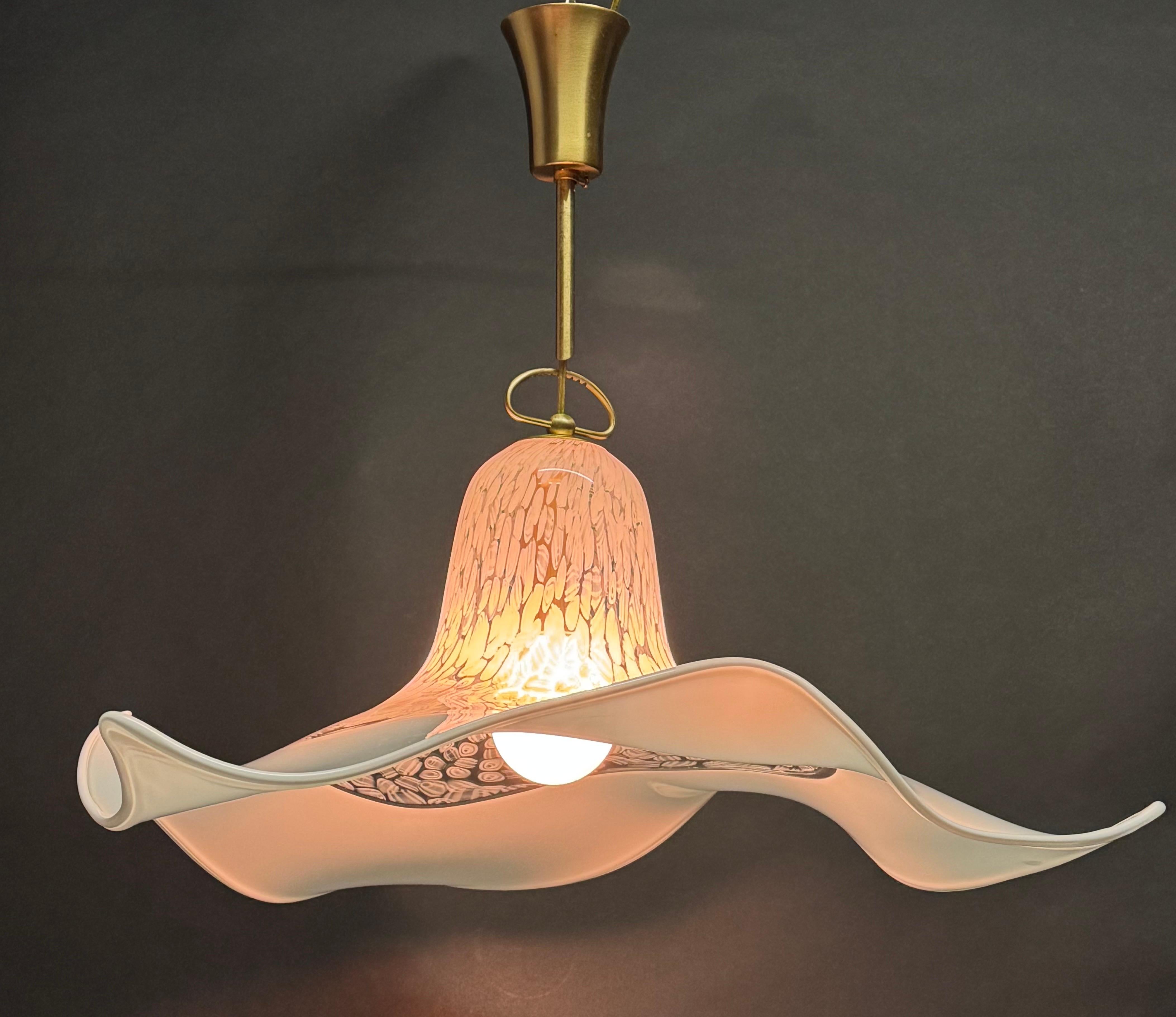 Grande suspension en verre de Murano par La Murrina, Italie, années 1980 en vente 2