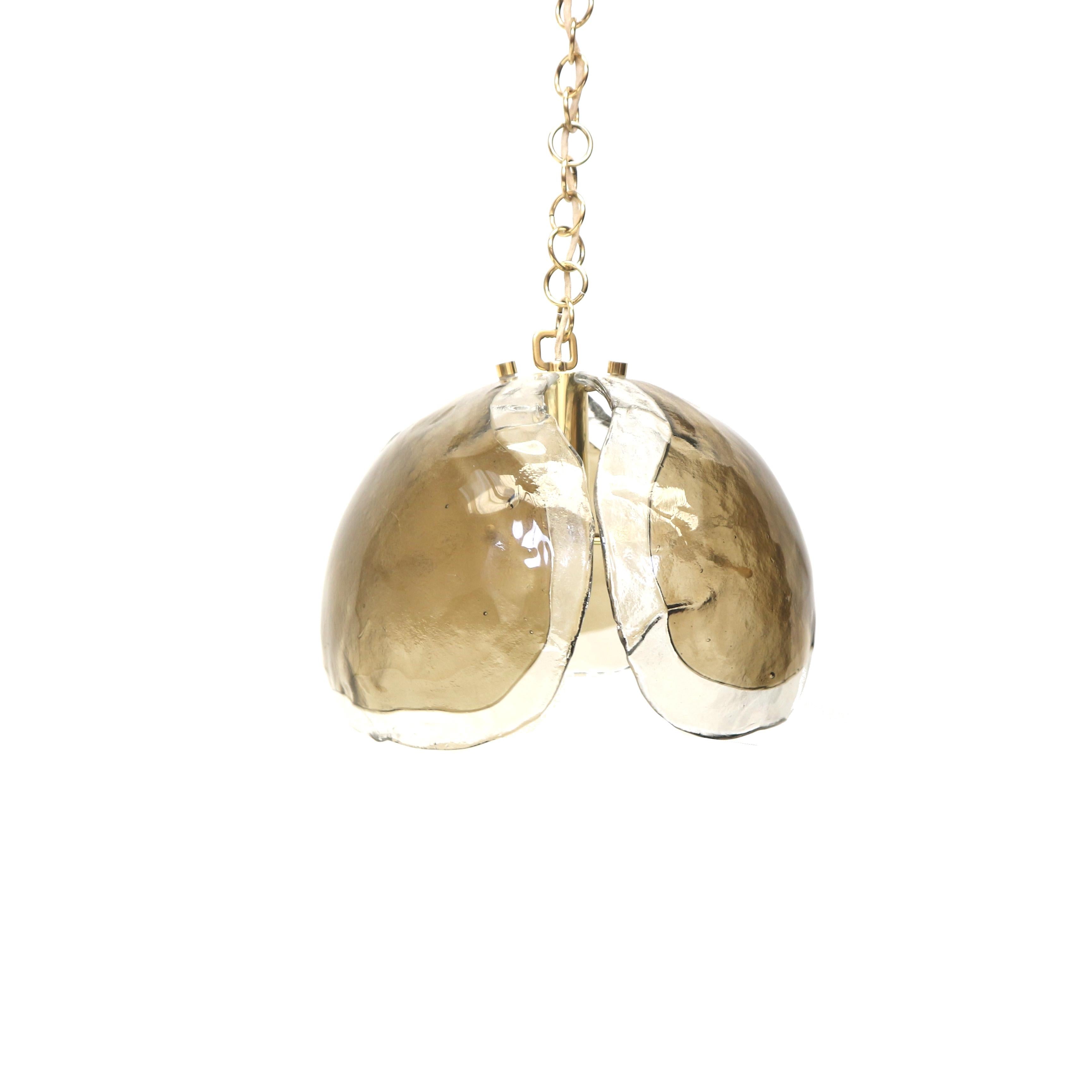 Gran lámpara colgante de cristal de Murano de Kaiser Leuchten, hacia 1970 Moderno de mediados de siglo en venta