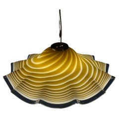 Vintage Large murano glass pendant lamp Italy 1970s