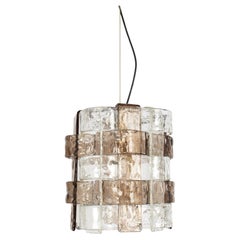 Large Murano Glass Pendant Lights Designed by Carlo Nason for Mazzega, 1970s