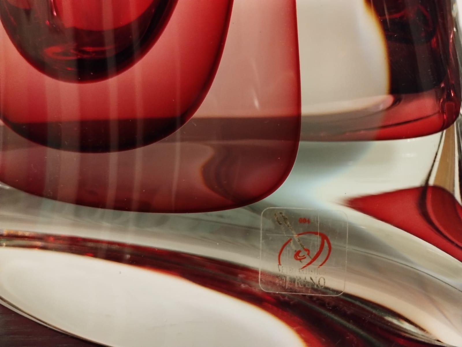 Grande bottiglia di profumo in vetro di Murano in vendita 1