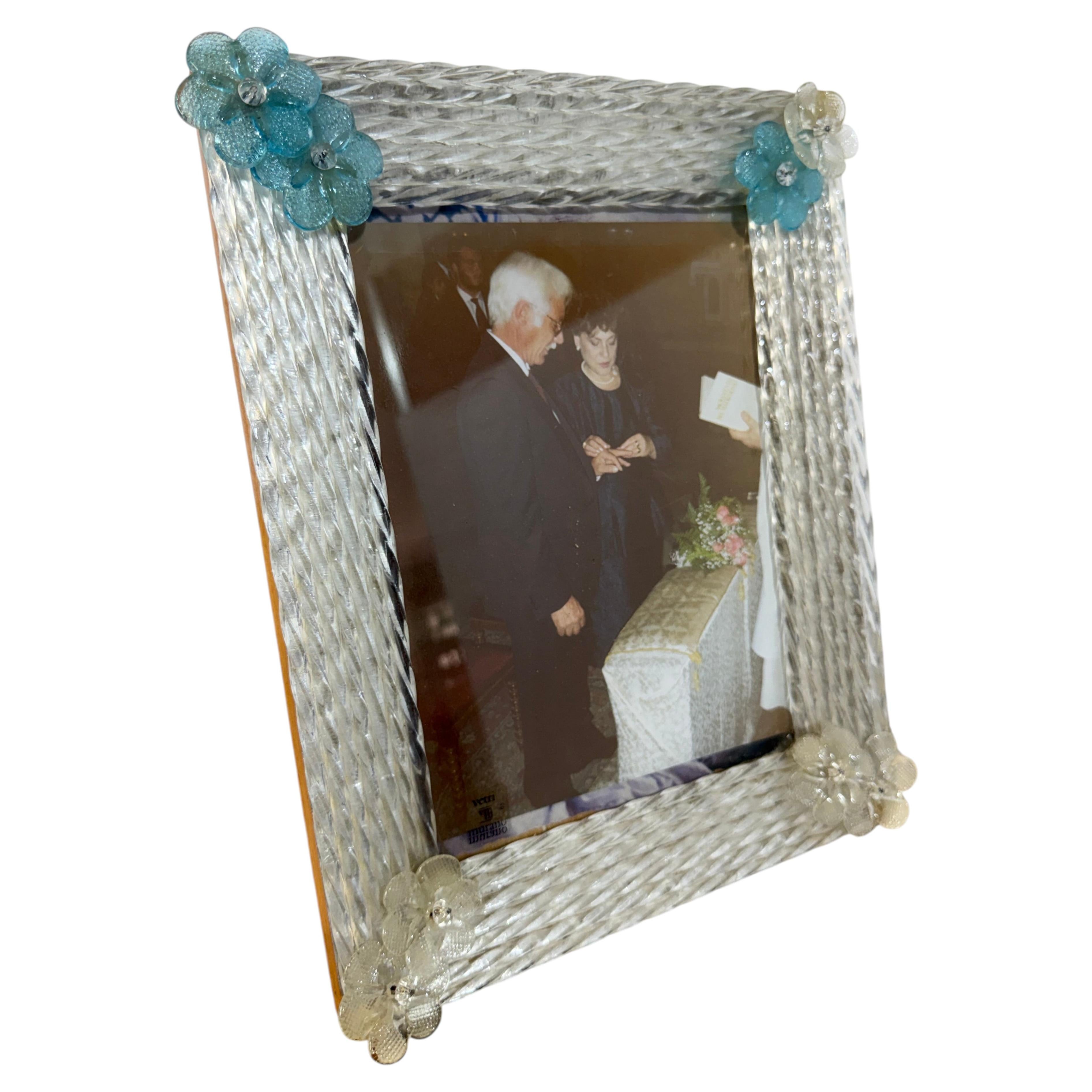 Large Murano glass Photo Frame, 1960s