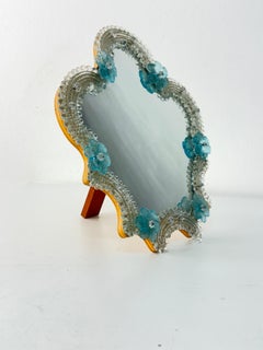 Large Murano glass Photo Frame, attributed to Barovier, 1950s