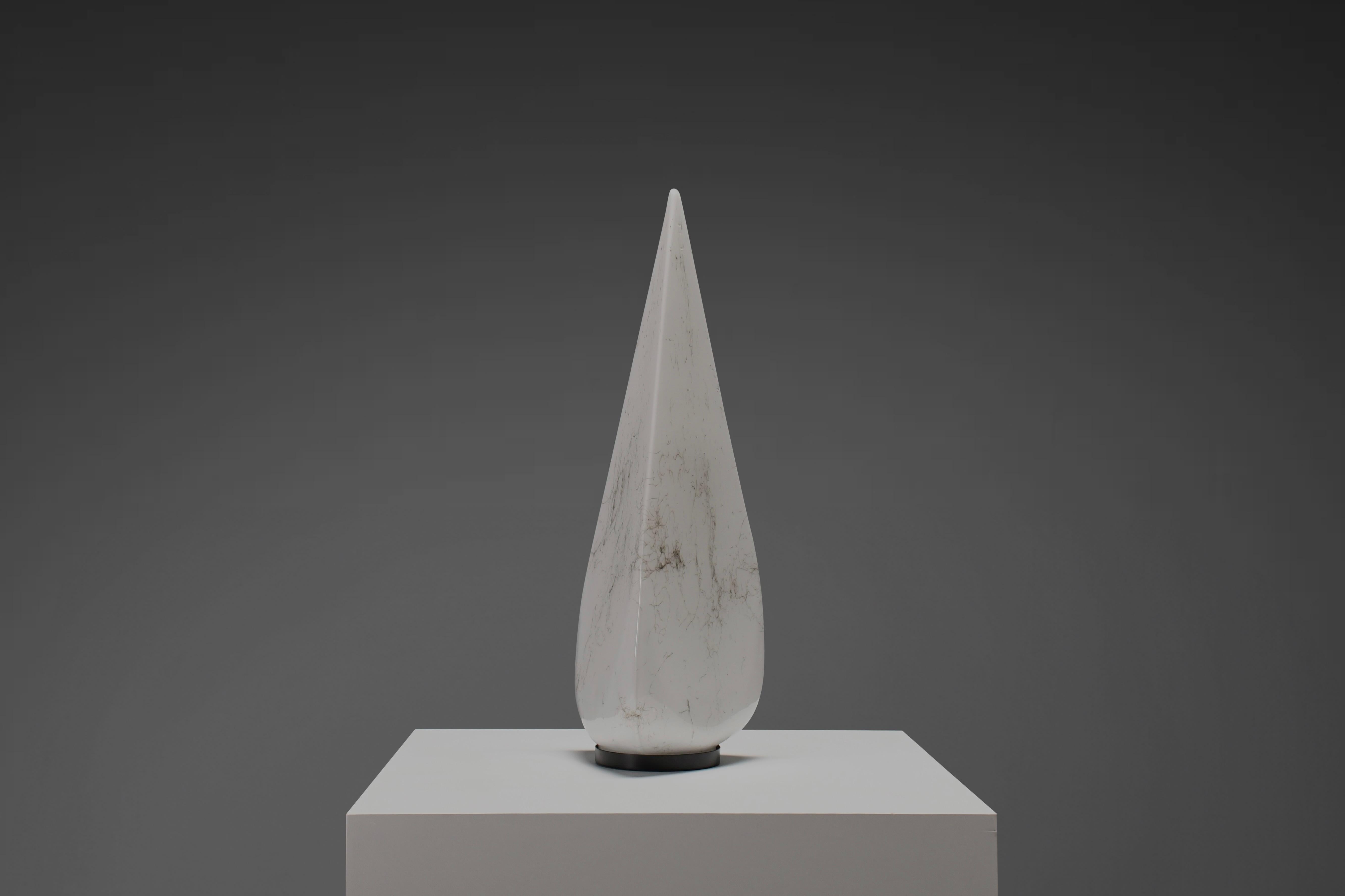 Mid-Century Modern Large Murano Glass Pyramid Table Lamp by Lino Tagliapietra, Italy For Sale