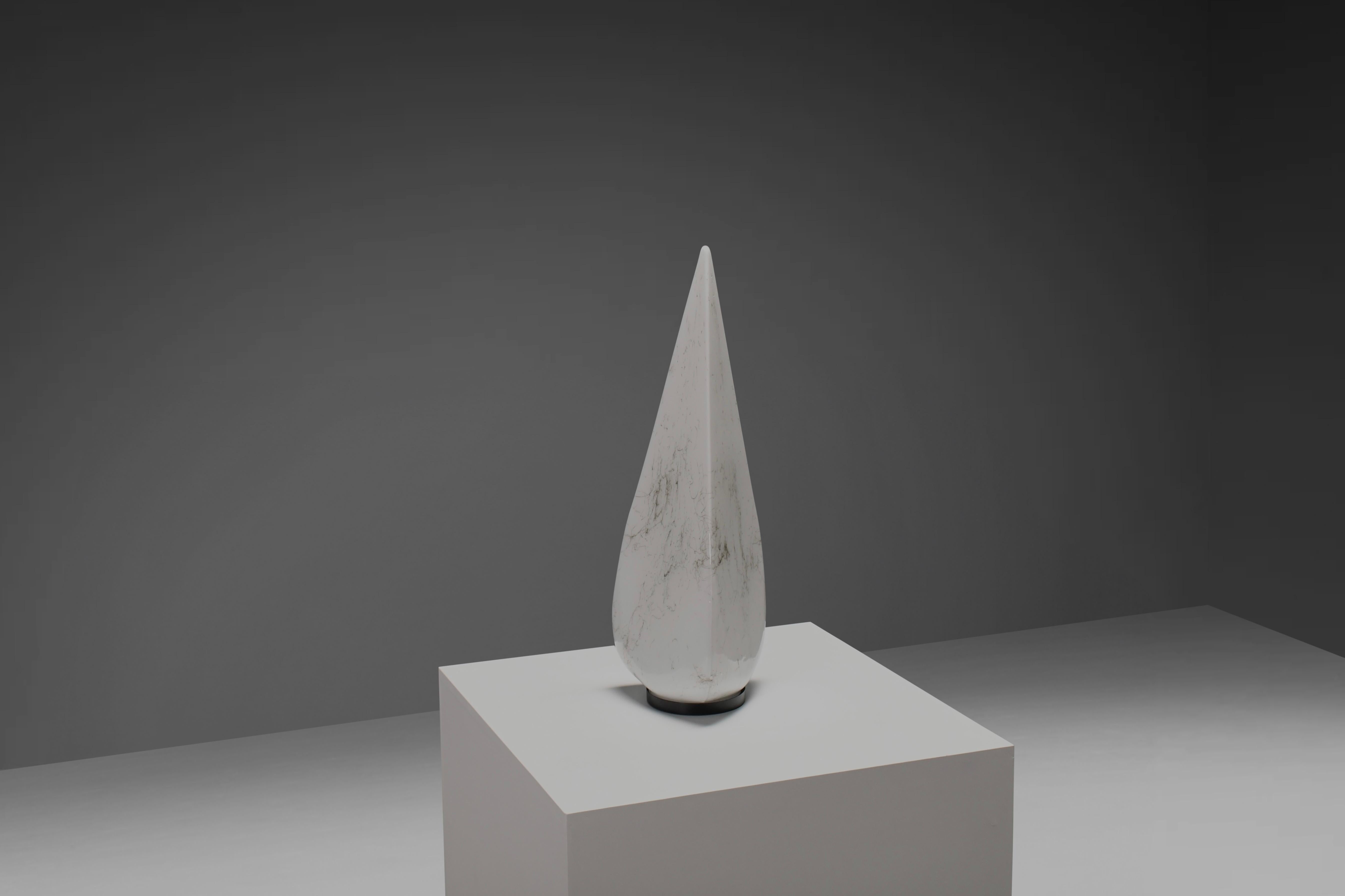 Italian Large Murano Glass Pyramid Table Lamp by Lino Tagliapietra, Italy For Sale