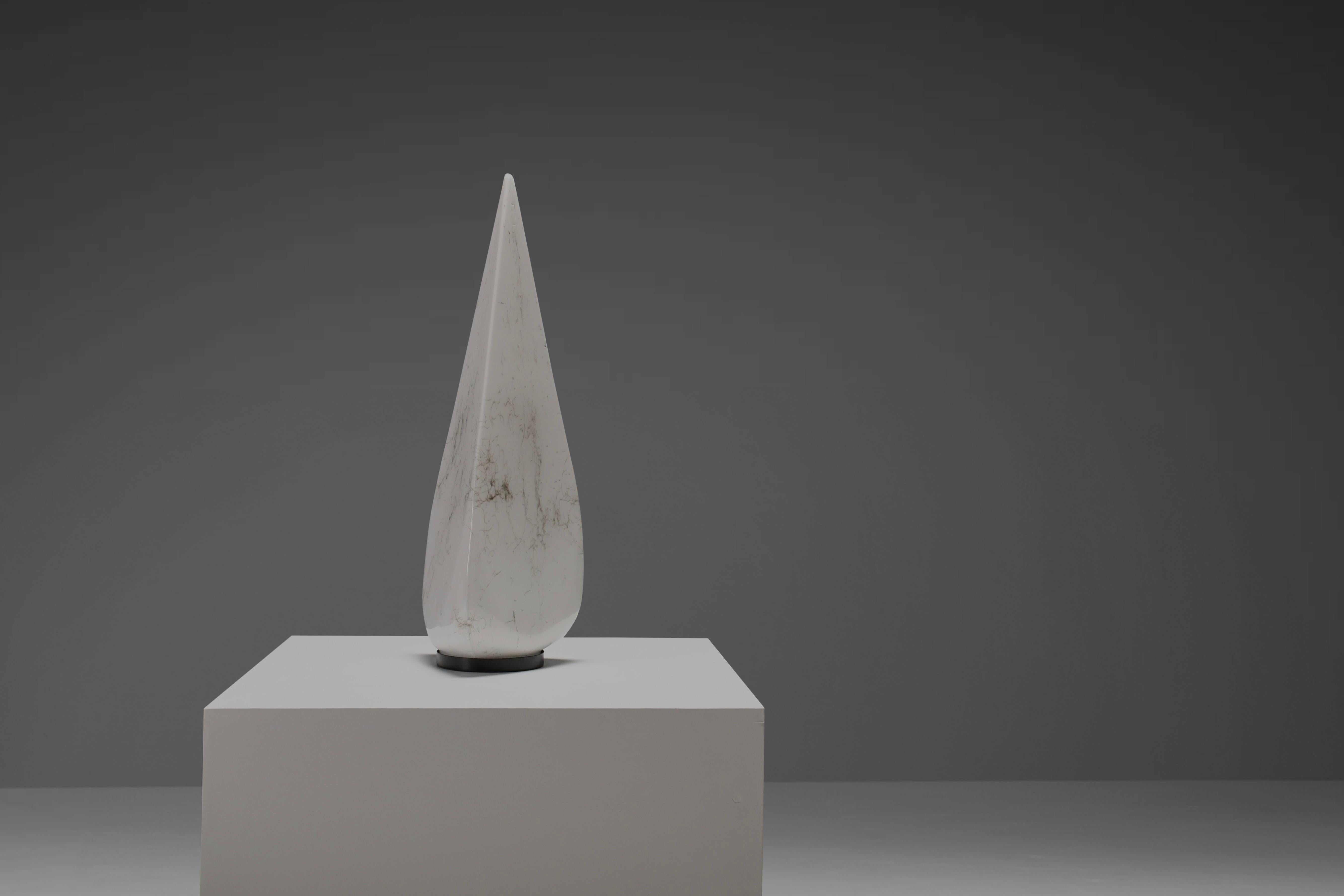20th Century Large Murano Glass Pyramid Table Lamp by Lino Tagliapietra, Italy For Sale