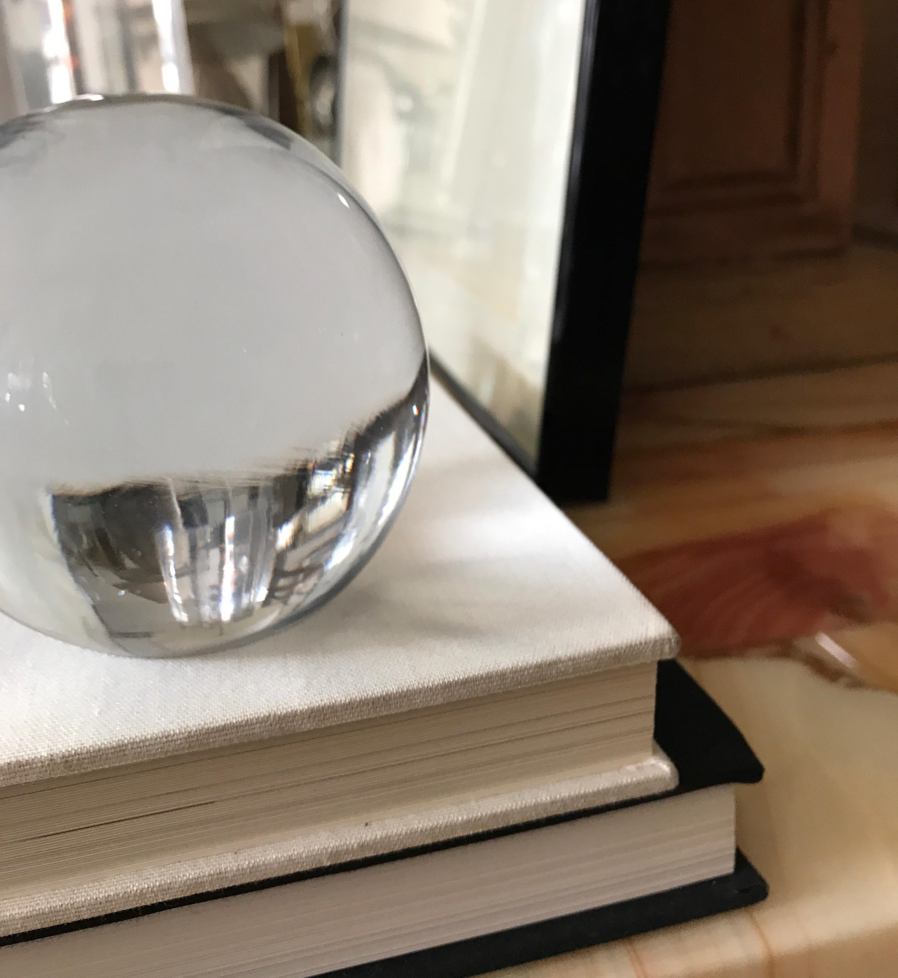 Large Murano Glass Round Paperweight 1